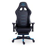 Cadeira Gamer Xt Racer Attack Com Apoio De Pés Preta E Azul