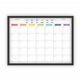 Quadro Planejamento Mensal Planner Com Moldura 04