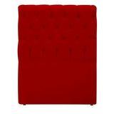 Cabeceira Sonho Paris Solteiro 90cm Em Suede Vermelho