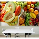 Adesivo Painel Papel Parede Cozinha Fruta Hortifruti 1,5x 1M