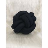 Almofada Nó Escandinavo Nozinho Decorativo Preto