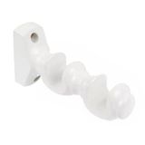 Kit Suporte Duplo 19/19mm Branco Madeira ( Par )