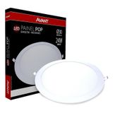 Led Luminaria Pop Embutir Redonda 22 3000K Am