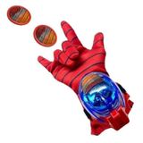 Brinquedo Luva Homem Aranha com Luz e Som Lança Discos Vingadores