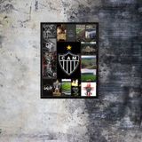 Quadro Decorativo Fotomontagem Clube Atlético Mineiro 34x23