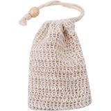 Saco Esfoliante De Sabonete Artesanal Bolsa Protetora De Sabão Com Cordão Saco De Sabão De Malha Para Chuveiro