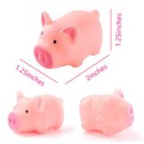 Hakacc 20 Pcs Mini Porco De Borracha Bebê Brinquedos De Banho Rosa Borracha S S