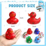 Natal Banho Brinquedos Natal Patos De Borracha Flocos De Neve Papai Noel
