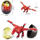 6pcs Ovos De Páscoa Cheios De Brinquedos Dinossauro Blocos De Construção