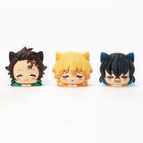 3 Peças/lote De Demon Killer Moving Doll Model Toys