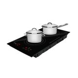 Fogão Cooktop De Indução 2 Bocas Elétrico Eci02ep 220v E Panelas Inox Solar  16cm Pit4 E Pit7  - Eos