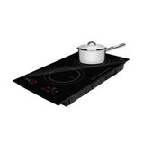 Fogão Cooktop de Indução 2 Bocas Elétrico ECI02EP 220V e Panela Inox Solar 16cm PIT7 - EOS