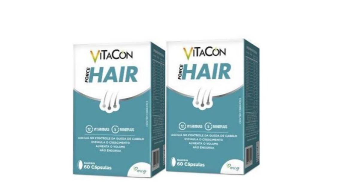 Vitacon Hair Force 60 Cápsulas super combo 2cx