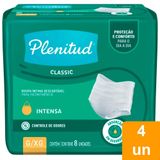 Roupa Íntima Plenitud Classic Intensa Tamanho G/xg - 4 Embalagens Com 8 Tiras