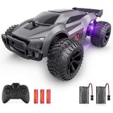 Carro Off-road De Controle Remoto Epochair Com 2,4 Ghz De Alta Velocidade, Luzes Led Coloridas E Bateria Recarregável. Ideal Para C