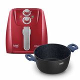 Airfryer Allspace Red 4l E Panela Ichef Home Family Size Azul 24cm | 220v