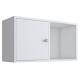 Cubo de Parede 1 Porta 1 Nicho 64cm Branco Lilies Móveis