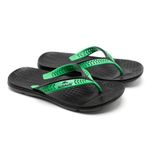 Chinelo Alcalay Masculino Vegano Antiderrapante Macio Preto, Verde 43-44