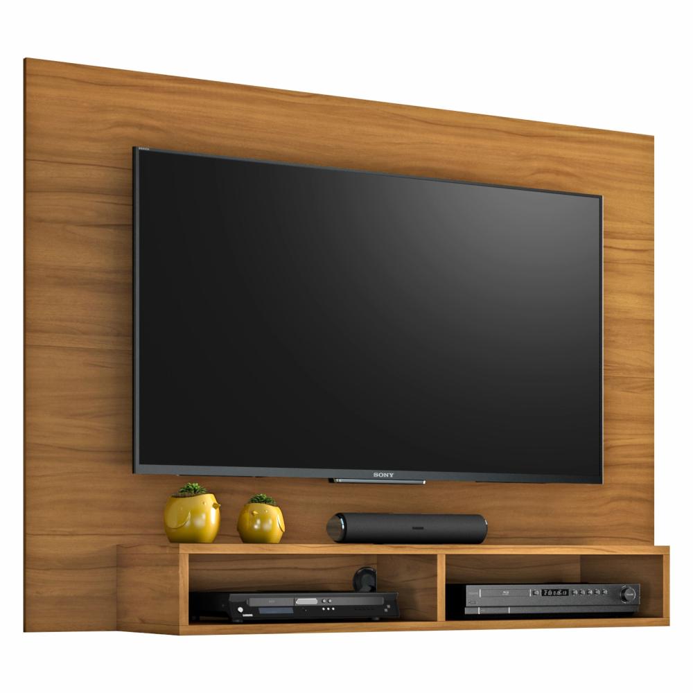 Painel Para Tv Até 49 Polegadas Com Nicho Eros Freijó Trend Notável Móveis