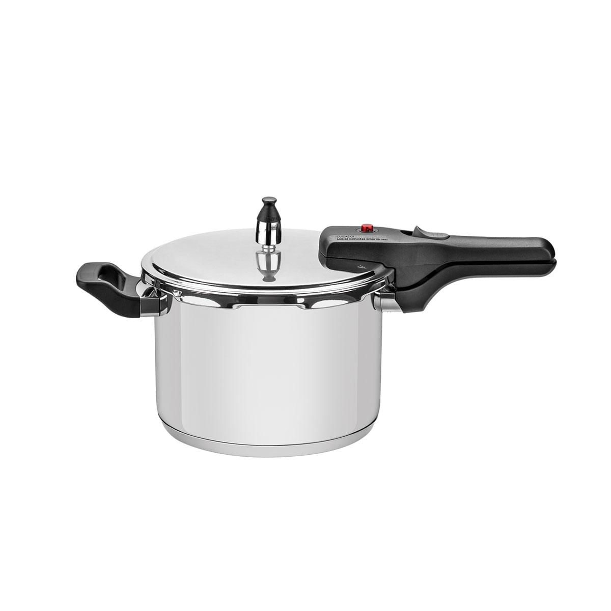 Panela De Pressão 4,5L Aço Inox Linha Brava - Tramontina