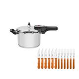 KIT - Panela de pressão inox 4,5l Brava + Jogo de Churrasco J.Dynamic 12pçs - Tramontina