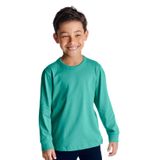 Camiseta Masculina Manga Longa Básica Rovitex Kids Verde 6