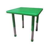 Mesa Infantil Plástico Altura Ajustável 60 X 60 X 56cm Verde