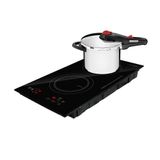 Fogão Cooktop De Indução 2 Bocas Elétrico Eci02ep 220v E Panela De Pressão Inox Solar 6l - Eos