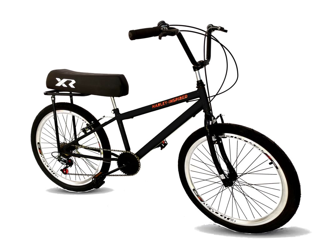Bicicleta Aro 24 Com Banco De Mobilete 6 Marchas Tipo Bmx Am - Carrefour