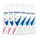 Kit Desodorante Aerosol Rexona Sem Perfume 150ml - 6 Unidades