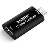 Placa De Captura De Vídeo Hdmi, 4k Hdmi Para Placa De Captura Usb Full Hd 1080p 30fps, Gravar Via Dslr, Filmadora, Action Cam Para Transmissão Ao Viv