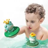 Pequeno Bado Elétrico Bebê Banho Sapo Brinquedo, Spray De Água Sprayi