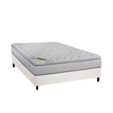 Cama Box Casal Colchao Molas Luckspuma Masterpocket Ensacadas Luck Spring Base Crc Courano White 138x188