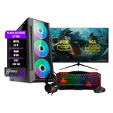 Pc Gamer Kratos Completo I3 4ºger. Gt 740 8gb Ssd 240gb Mon. 27&quot;