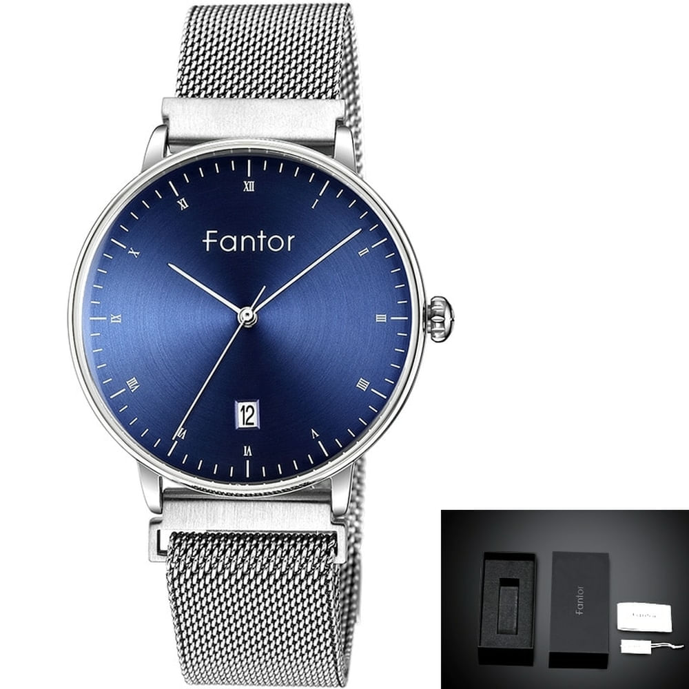 Relógio Feminino Fantor Wf1020l À Prova D&#39;água Azul