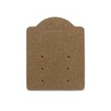 Kit 500 Peças Tag Cartela Para Brinco 6 Furos Kraft