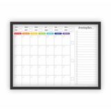 Quadro Planejamento Mensal Planner Com Moldura Mod02