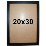 Moldura Quadro Premium 20X30 Madeira Laqueada E Vidro