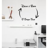 Adesivo Decorativo De Parede Frase Deus E Bom O Tempo Todo