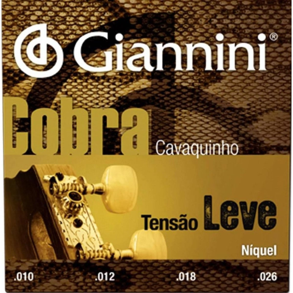 Corda Cavaquinho Tensão Leve com bolinha cobra  Gianini