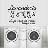 Adesivo De Decoração Parede Lavanderia decoração interna