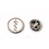 Broche Medicina Médica Folheado Níquel