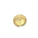 Broche Botton Publicidade Propaganda Folheado Ouro 18k