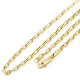 Corrente Folheada A Ouro 18k Modelo Cartier Com 4mm