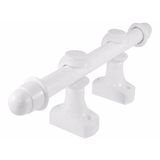 Kit Suporte Cortina para Varão 28mm Branco Pvc (par)