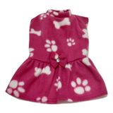 Vestido de inverno soft cachorro cor rosa tam GG