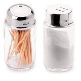 Conjunto 2 Peças Saleiro Paliteiro 100 Ml Cozinha Bar