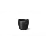 Vaso Cachepô Elegance Redondo Mini Preto Onix