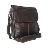 Bolsa Masculina Carteiro Tiracolo De Couro Legítimo Café