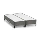 Cama Box Base King Lux Chenille Gray (193x203x23) - Castor